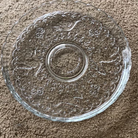 Vintage Spring Garden Chip & Dip Set by INDIANA GLASS - Picture 4 of 11